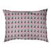 Tucker Murphy Pet™ Chen Shifted Arrows Pattern Indoor Dog Pillow Polyester in Pink | Medium (40" W x 30" D x 6.5" H) | Wayfair