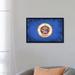 Winston Porter 'Minnesota Flag, Grunge Painted' by iCanvas - Wrapped Canvas Graphic Art Print Metal in Blue/Indigo/White | Wayfair