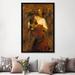 Astoria Grand 'Jacob Wrestling w/ an Angel' by Rembrandt Painting Print on Canvas Metal in Brown/Orange/Red | 60 H x 40 W x 1.5 D in | Wayfair