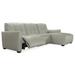 Gray Reclining Sectional - Latitude Run® 121.5" Wide Genuine Leather Right Hand Facing Reclining Corner Sectional Genuine Leather | Wayfair