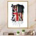 17 Stories Vintage British & American Flag - Floater Frame Graphic Art on Canvas in Black/Blue/Red | 36 H x 24 W x 31.12 D in | Wayfair