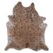 Brown/Gray 96 x 84 x 0.25 in Area Rug - Foundry Select Bhahadur Handmade Cowhide Novelty 7' x 8' Cowhide Area Rug in Light Gray/Light Brown Cowhide, | Wayfair