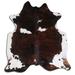 Brown/White 84 x 72 x 0.25 in Area Rug - Foundry Select Barrada Animal Print Handmade Cowhide Novelty 6' x 7' Cowhide Area Rug in White/Brown Cowhide, | Wayfair