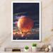 Ebern Designs Video Game Hot Air Balloon Floating in Galaxy - Picture Frame Print on Canvas Canvas, Cotton in White | 36 H x 24 W x 1 D in | Wayfair