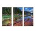 Millwood Pines Beautiful View of Mountain Lake - 3 Piece Floater Frame Photograph on Canvas in Green | 28 H x 36 W x 1 D in | Wayfair