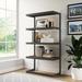 Trent Austin Design® Gorlest 66" H x 36" W Steel Etagere Bookcase in Brown | 66 H x 36 W x 16.5 D in | Wayfair C6EA082C39304C0FA5F1ABA8363CF279