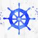 Breakwater Bay Blue Watercolor Captain Wheel - Wrapped Canvas Painting Canvas | 12 H x 12 W x 1.25 D in | Wayfair 2715688089354F17828CC8E991C4577C