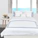 Breakwater Bay Joolia Cotton Reversible 4 Piece Duvet Cover Set Cotton Sateen in Blue | Queen | Wayfair DF1820CE0EA7422198C4A0C077926BDC