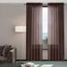 Eider & Ivory™ Senza Solid Color Sheer Rod Pocket Curtain Panels Polyester | 84 H x 60 W in | Wayfair BA7E701F974A45718909422B55E72A00