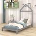 Isabelle & Max™ Brincken Twin Wood Platform Bed Wood in Brown/Gray | 67.5 H x 42.3 W x 119.3 D in | Wayfair 1C469088D03F4EDABE5D36BDD2FB4A48