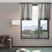 Gracie Oaks Mion Linen Solid Sheer Rod Pocket Curtain Panels Linen in Gray/White | 36 H x 26 W in | Wayfair F58E44E862954E79815AB725E8263E2C