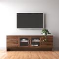 Wade Logan® Anudhya TV Stand for TVs up to 70" Wood in Brown | Wayfair FFFCB8AAFB3146C28C5EBE4E4A47C11C