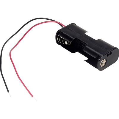 TRU COMPONENTS BH-322-1A Batteriehalter 2x Mignon (AA) Kabel Image