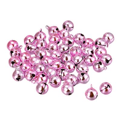 Jingle Bells, 3/8inch 120pcs Small Craft Bells, Pink