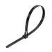 Reusable Cable Ties 250mmx7.2mm Adjustable Nylon Zip Ties Wraps Black 100pcs