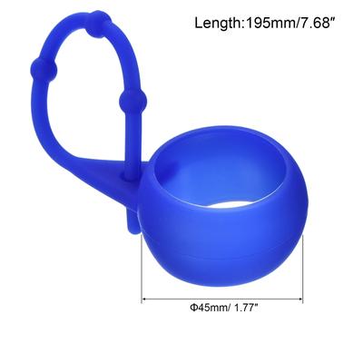 2Pcs Golf Ball Holder Silicone Protect Waist Keyring Bag with Knots