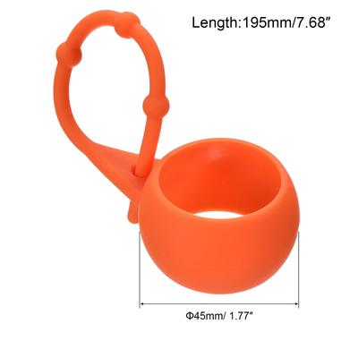 2Pcs Golf Ball Holder Silicone Protect Waist Keyring Bag with Knots