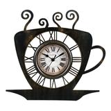 La Crosse Clock 13" Brushed Bronze Mug Quartz Analog Clock