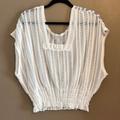 Free People Tops | Free People Wide Sleeve Shirt | Color: White | Size: Xs