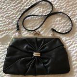 Jessica Simpson Bags | New With Tag Jessica Simpson Black Faux Leather Shoulder Bag Or Clutch | Color: Black | Size: 10.5”X 6.4”