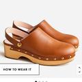 J. Crew Shoes | J. Crew Convertible Leather Clogs 8.5 - Like New | Color: Brown | Size: 8.5
