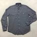 J. Crew Shirts | J. Crew Button Up Shirt Mens Size L Womans Blue Long Sleeve 100% Cotton Pocket | Color: Blue/Gray | Size: L