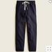 J. Crew Pants & Jumpsuits | J.Crew Petite Tie-Waist Straight Leg Pant In Wool Flannel In Navy | Color: Blue | Size: 4p