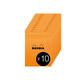 Rhodia 16200C - Packung mit 10 Notizblöcken No.16, DIN A5 80 Blätter kariert 80g, Orange, 1 Pack