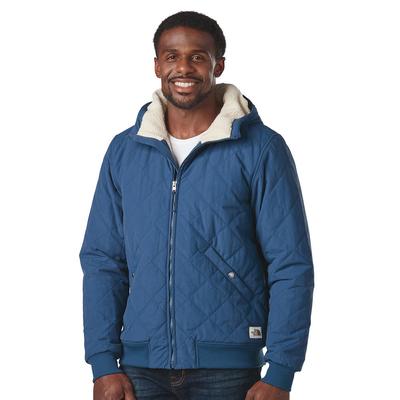 The North Face Men's Cuchillo Insulated Full-Zip Hoodie (Size L) Shady Blue/Bleached Sand, Cotton,Nylon