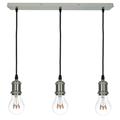 Sampa - Lampe plafond suspendu 3 suspension design en métal acier ampoules compatible led E27
