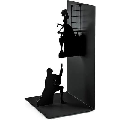 Romeo and Juliet metal bookends....