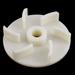 65mm Plastic Impeller Motor Fan Machine Replacemet Part - White