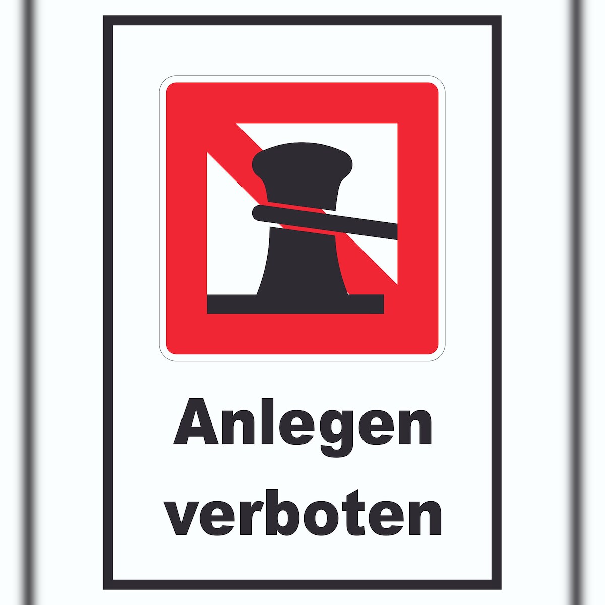 Anlegen verboten Schild A1 (594x841mm) Image
