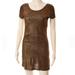 Free People Dresses | Free People Copper Mettalic Dress Euc Size L | Color: Brown | Size: L