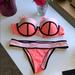 Victoria's Secret Swim | Bandeau Bikini | Color: Orange/Pink | Size: M