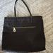 Michael Kors Bags | Michael Kors Black On Black Fabric Tote Euc | Color: Black/Gold | Size: Os