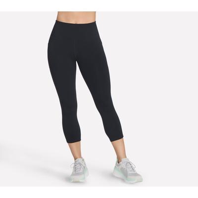 Skechers Women's The GO WALK High Waisted Midcalf Legging | Size Medium | Black | Nylon/Spandex