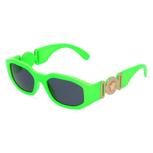 Versace VE4361 Unisex-Sonnenbrille Vollrand Achteckig Kunststoff-Gestell, grün