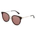 Alexander McQueen MQ0278SA Unisex-Sonnenbrille Vollrand Rund Metall-Gestell, gold