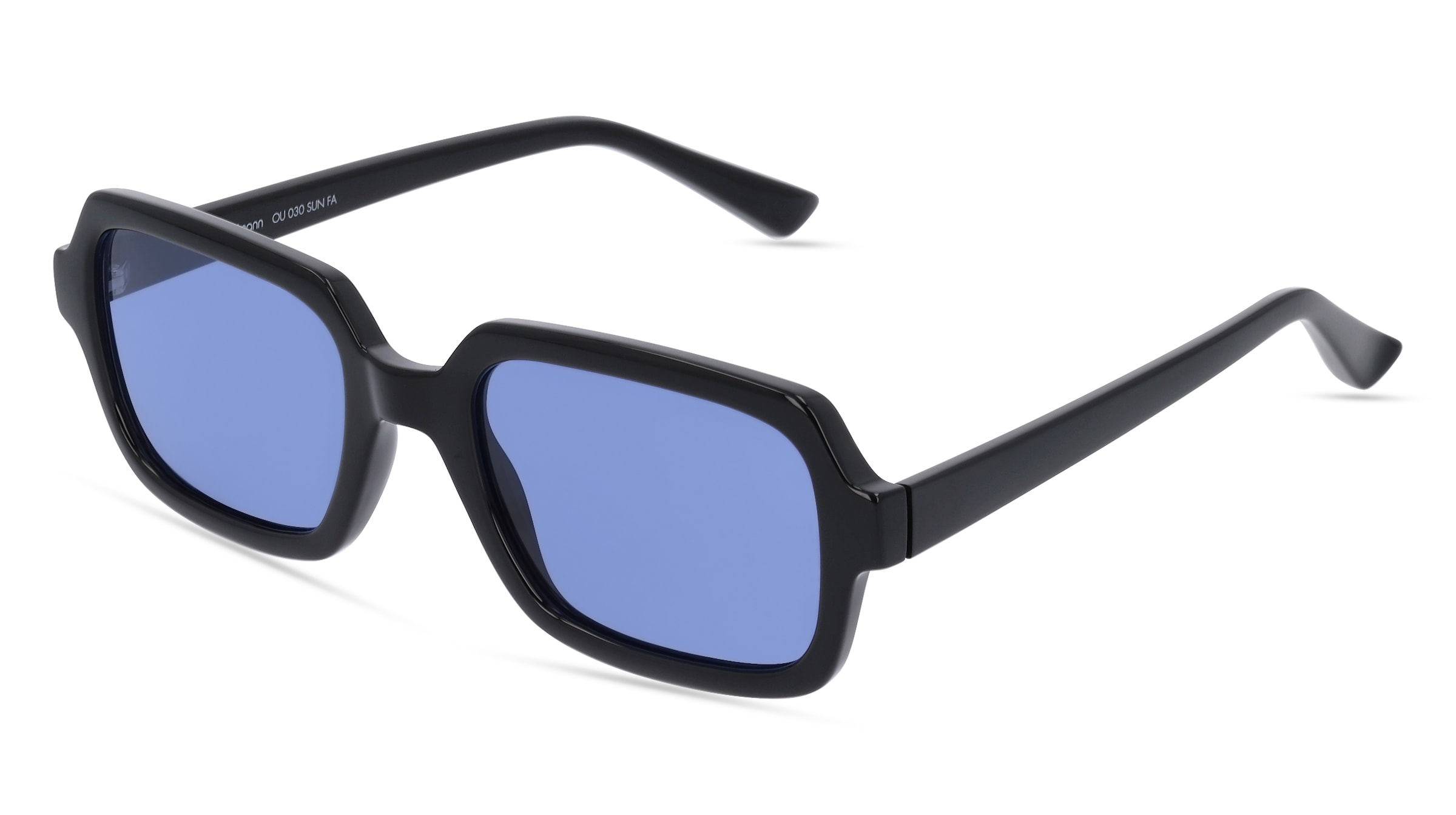 Fielmann OU 030 SUN FA Unisex-Sonnenbrille Vollrand Quadratisch Acetat Spritzguss-Gestell, schwarz