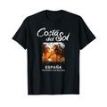Spanien Costa Del Sol Malaga Vintage Reise Retro T-Shirt