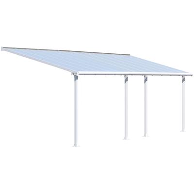 Terrassendach PALRAM - CANOPIA "Olympia 3x7.3", weiß, B:739cm T:295cm, Aluminium, Polycarbonat (PC), Terrassenüberdachungen, BxT: 739x295 cm Image