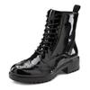 Schnürboots LASCANA, Damen, Gr. 41, schwarz (schwarz, shiny), Obermaterial: 100% Schafsleder. Futter: 75% Textilmaterial, 25% Schafsleder. Decksohle: 100% Synthetik. Laufsohle: 100% Synthetik, glänzend, unifarben, modisch, Schuhe, Schnürstiefelette,...