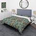 Designart 'Leopard Pattern With A Touch Of Green' Modern Duvet Cover Set