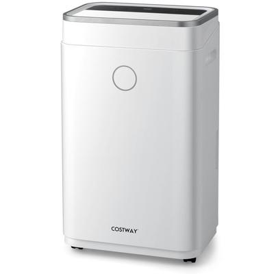 60-Pint Dehumidifier for Home and Basements 4000 Sq. Ft with 3-Color Digital Display-White - 13" x 9" x 22.5" (L x W x H)