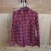 American Eagle Outfitters Tops | American Eagle Outfitters Pink/Purple Lightweight Flannel Shirt Size M | Color: Pink/Purple | Size: M