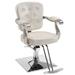 Orren Ellis Classic Hydraulic Barber Chair Hair Spa Salon Styling Beauty Equipment Faux Leather | 34 H x 18 W x 30 D in | Wayfair