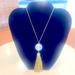 J. Crew Jewelry | J. Crew Gold Tone Cut Crystal Beaded Tassel Pendant Adjustable Chain | Color: Gold | Size: See Photo