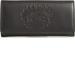 Burberry Bags | Burberry Crest Embossed Leather Clutch Black Wallet Italy Authentic New | Color: Black | Size: Os