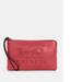 Coach Bags | Coach Bag Poppy Vintage Mauve Zip Wristlet Horse Carriage Leather Handbag New | Color: Red | Size: Os